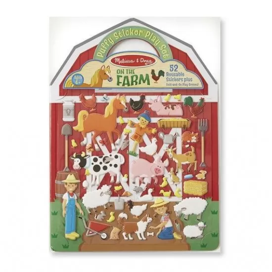 Abtibilduri pufoase La ferma Melissa and Doug Abtibilduri pufoase La ferma Melissa and Doug