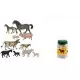 Set 10 figurine animale domestice cu puii - Miniland Set 10 figurine animale domestice cu puii - Miniland