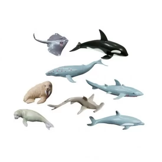 Set 8 figurine animale marine - Miniland Set 8 figurine animale marine - Miniland