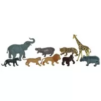 Set 9 figurine Animale salbatice  - Miniland