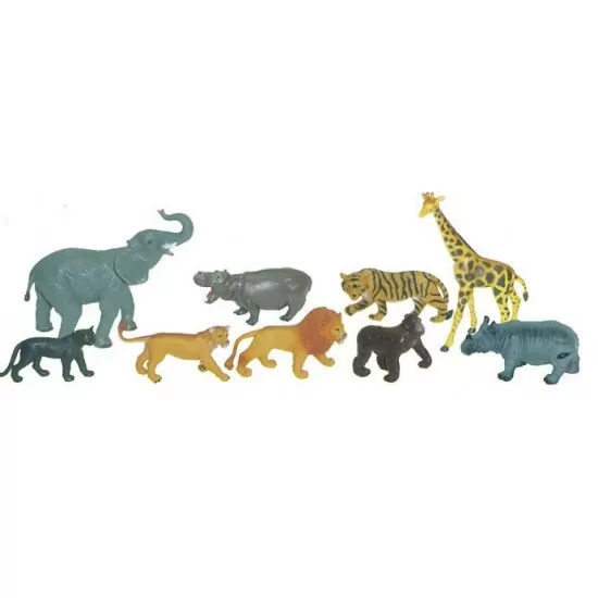 Set 9 figurine Animale salbatice - Miniland Set 9 figurine Animale salbatice - Miniland