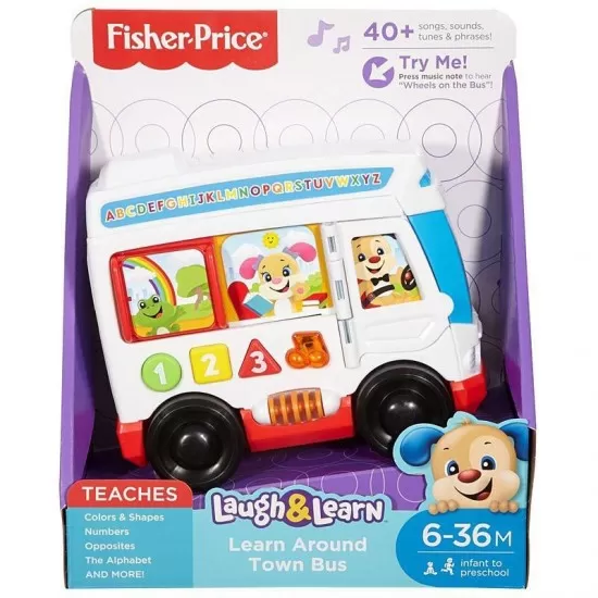 Autobuzul cu lumini si sunete Laugh and Learn - Fisher Price Autobuzul cu lumini si sunete Laugh and Learn - Fisher Price