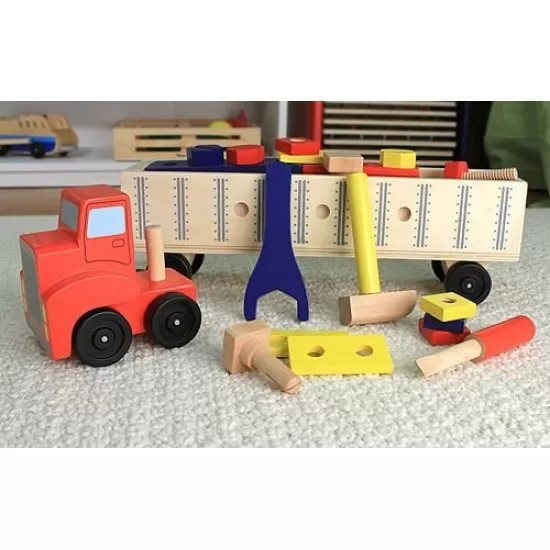 Banc de lucru mobil Camion cu unelte Melissa and Doug Banc de lucru mobil Camion cu unelte Melissa and Doug