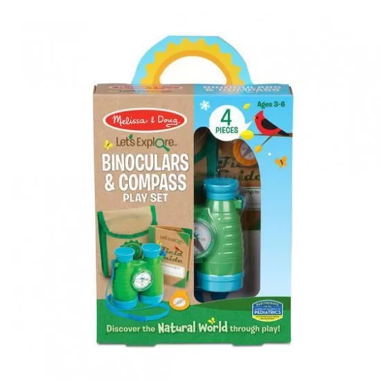 Binoclu cu busola Melissa and Doug - Colectia Sa Exploram Natura Binoclu cu busola Melissa and Doug - Colectia Sa Exploram Natura
