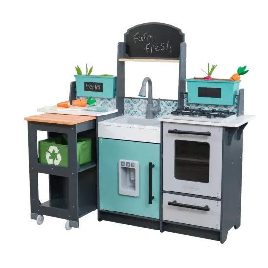 Bucatarie de joaca din lemn Garden Gourmet KidKraft Bucatarie de joaca din lemn Garden Gourmet KidKraft
