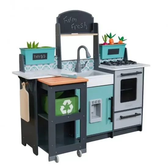 Bucatarie de joaca din lemn Garden Gourmet KidKraft Bucatarie de joaca din lemn Garden Gourmet KidKraft
