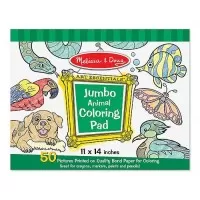Caiet jumbo cu planse pentru colorat Animale Melissa and Doug