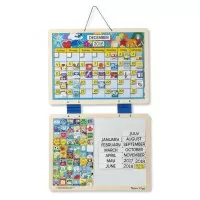 Calendar din lemn magnetic Melissa and Doug