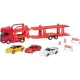 Camion die-cast transportor de masini Scania V8, scara 1 la 60-64, lungime 29 cm