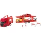 Camion die-cast transportor de masini Scania V8, scara 1 la 60-64, lungime 29 cm