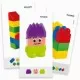 Joc constructie caramizi mari 64 piese Joc constructie caramizi mari 64 piese