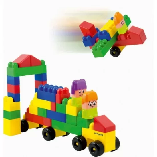 Joc constructie caramizi mari 64 piese Joc constructie caramizi mari 64 piese