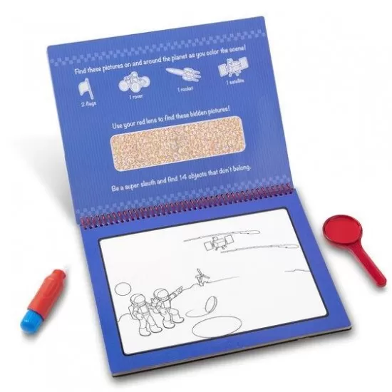 Carnet de colorat Apa magica Deluxe Aventuri