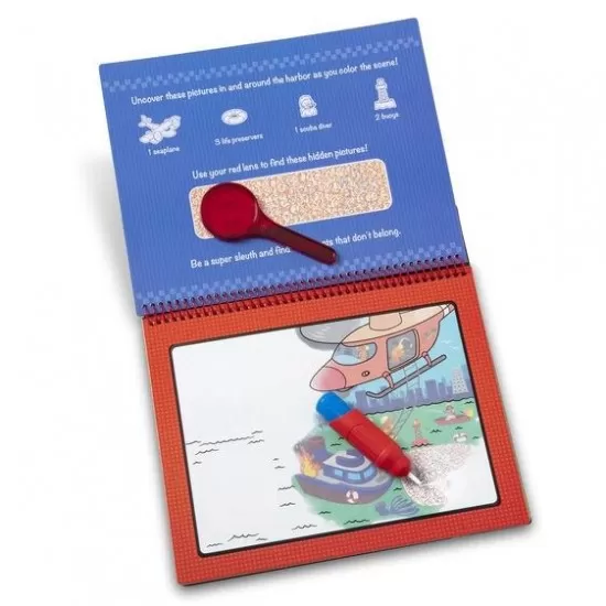 Carnet de colorat Apa magica Deluxe Aventuri