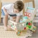 Carucior premergator din lemn cu set de jucarii educative Melissa and Doug