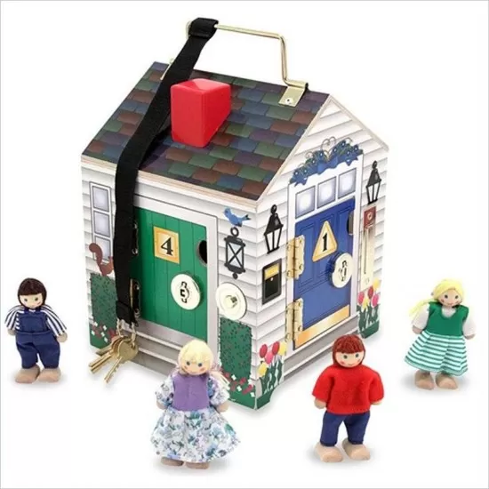 Casuta din lemn cu sonerie Melissa and Doug Casuta din lemn cu sonerie Melissa and Doug