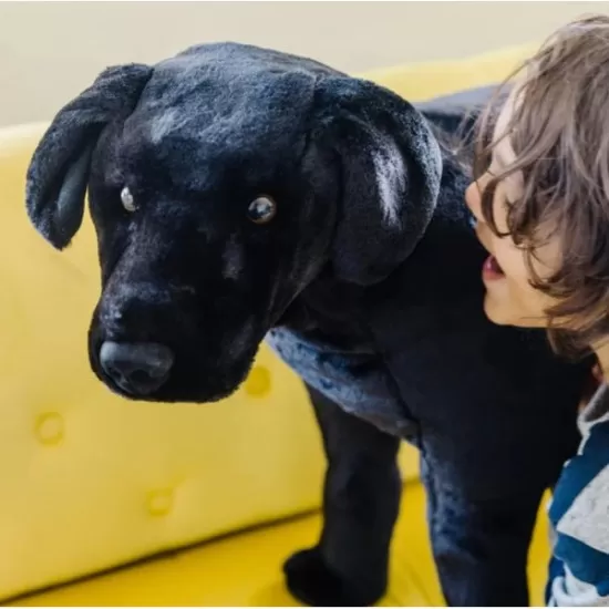 Catel Labrador Negru gigant din plus Melissa & Doug Catel Labrador Negru gigant din plus Melissa & Doug
