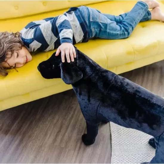 Catel Labrador Negru gigant din plus Melissa & Doug Catel Labrador Negru gigant din plus Melissa & Doug