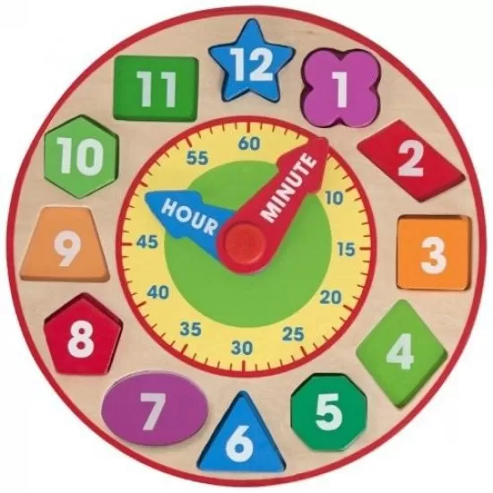 Ceas sortator de forme Melissa and Doug Ceas sortator de forme Melissa and Doug