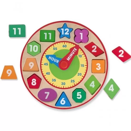 Ceas sortator de forme Melissa and Doug Ceas sortator de forme Melissa and Doug