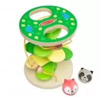 Centru de joaca pentru dezvoltarea motricitatii la bebe si toddler - Casuta din copac cu rollercoaster