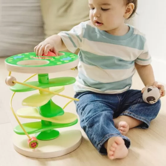 Centru de joaca pentru dezvoltarea motricitatii la bebe si toddler - Casuta din copac cu rollercoaster Centru de joaca pentru dezvoltarea motricitatii la bebe si toddler - Casuta din copac cu rollercoaster