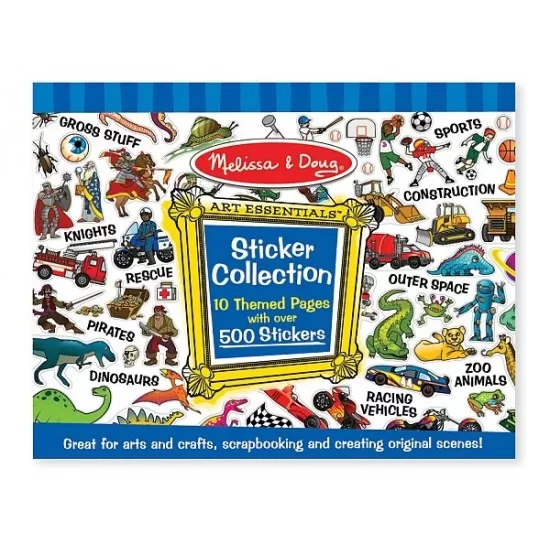 Colectia de abtibilduri Melissa and Doug Albastru Colectia de abtibilduri Melissa and Doug Albastru