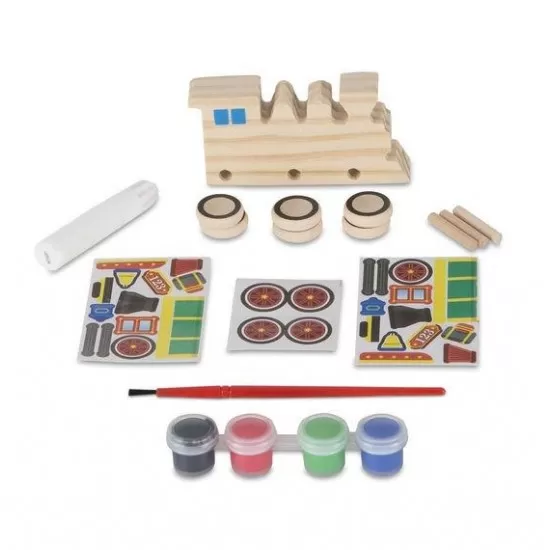 Coloreaza-ti locomotiva din lemn Melissa and Doug Coloreaza-ti locomotiva din lemn Melissa and Doug