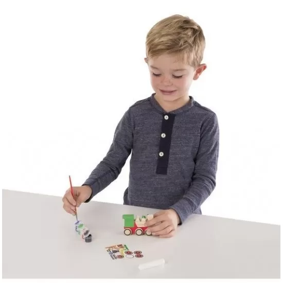 Coloreaza-ti locomotiva din lemn Melissa and Doug Coloreaza-ti locomotiva din lemn Melissa and Doug