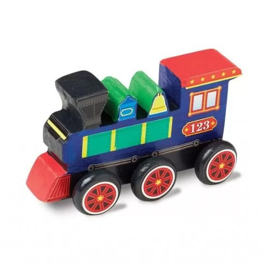 Coloreaza-ti locomotiva din lemn Melissa and Doug Coloreaza-ti locomotiva din lemn Melissa and Doug