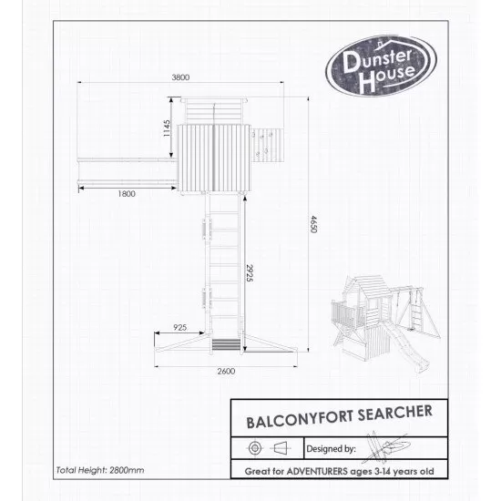 Complex de joaca BalconyFort Searcher Dunster House Complex de joaca BalconyFort Searcher Dunster House