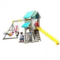 Complex de joaca din lemn de cedru Seacove Deluxe Kidkraft