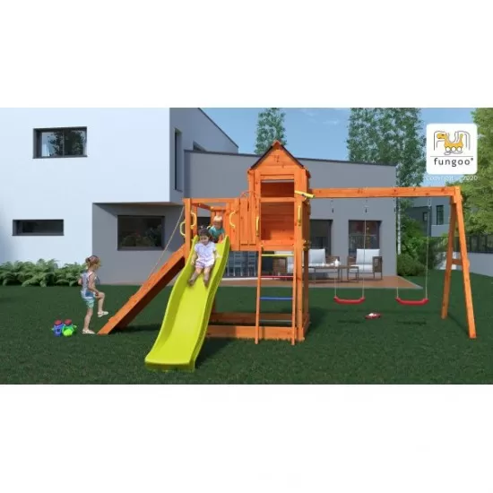 Complex joaca din lemn 7in1 Fungoo Treehouse Complex joaca din lemn 7in1 Fungoo Treehouse