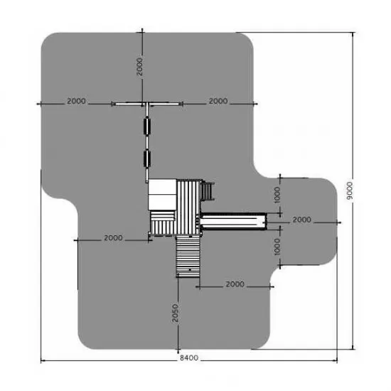 Complex joaca din lemn 7in1 Fungoo Treehouse Complex joaca din lemn 7in1 Fungoo Treehouse
