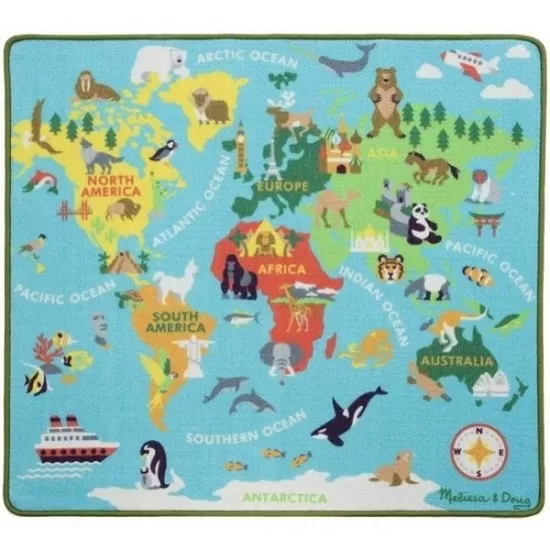 Covor de joaca Harta Lumii -  Melissa and Doug