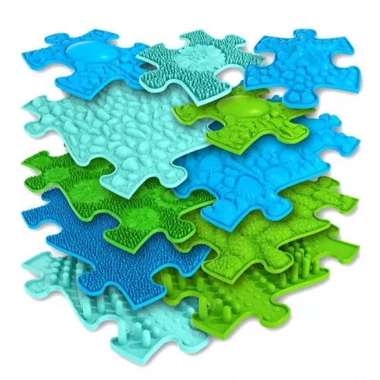 Covoras ortopedic senzorial puzzle set pentru baieti Covoras ortopedic senzorial puzzle set pentru baieti