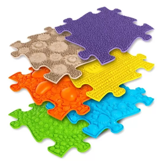 Covoras ortopedic senzorial puzzle set pentru bebelusi Muffik Covoras ortopedic senzorial puzzle set pentru bebelusi Muffik