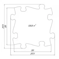 Covoras ortopedic senzorial puzzle set pentru bebelusi Muffik