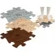 Covoras ortopedic senzorial puzzle set Roots