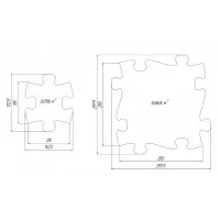 Covoras ortopedic senzorial puzzle set XXL A Muffik