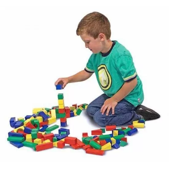Cuburi din lemn colorate Melissa and Doug 100 piese Cuburi din lemn colorate Melissa and Doug 100 piese