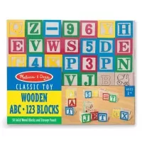 Set 50 cuburi litere si numere Melissa & Doug