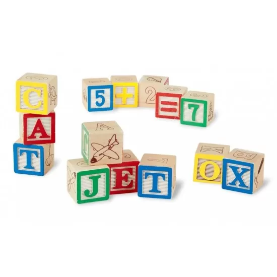 Set 50 cuburi litere si numere Melissa & Doug Set 50 cuburi litere si numere Melissa & Doug
