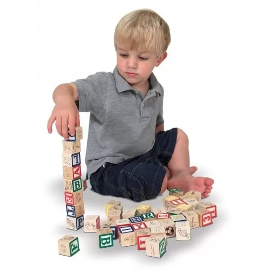 Set 50 cuburi litere si numere Melissa & Doug Set 50 cuburi litere si numere Melissa & Doug