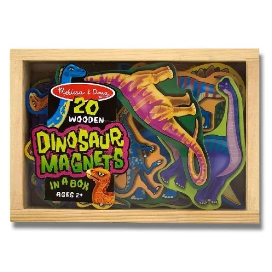 Dinozauri din lemn cu magneti Melissa and Doug Dinozauri din lemn cu magneti Melissa and Doug