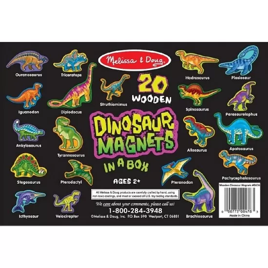 Dinozauri din lemn cu magneti Melissa and Doug Dinozauri din lemn cu magneti Melissa and Doug