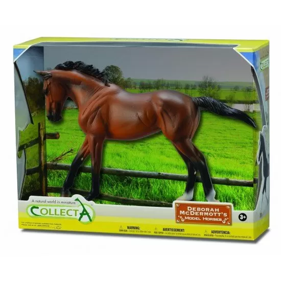 Figurina in cutie Iapa Thoroughbred Bay pictata manual WB Collecta Figurina in cutie Iapa Thoroughbred Bay pictata manual WB Collecta