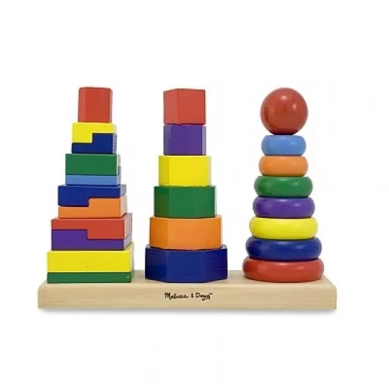 Forme geometrice de stivuit Melissa and Doug Forme geometrice de stivuit Melissa and Doug