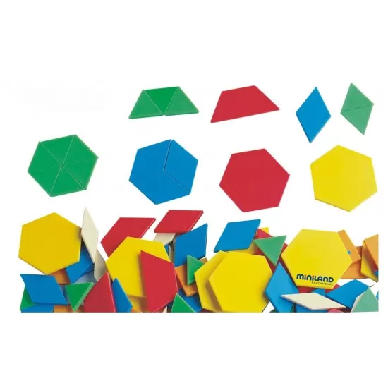 Forme geometrice diverse Miniland 250 piese Forme geometrice diverse Miniland 250 piese