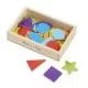 Forme magnetice din lemn 25 piese Forme magnetice din lemn 25 piese